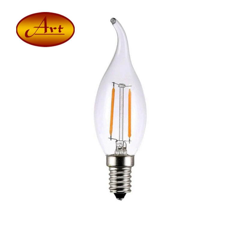 [C35 тянуть хвост пузырь 2W/4W/6W/8W] Эдисон светодиодные лампы накаливания E14/E27 винт стеклянная лампа