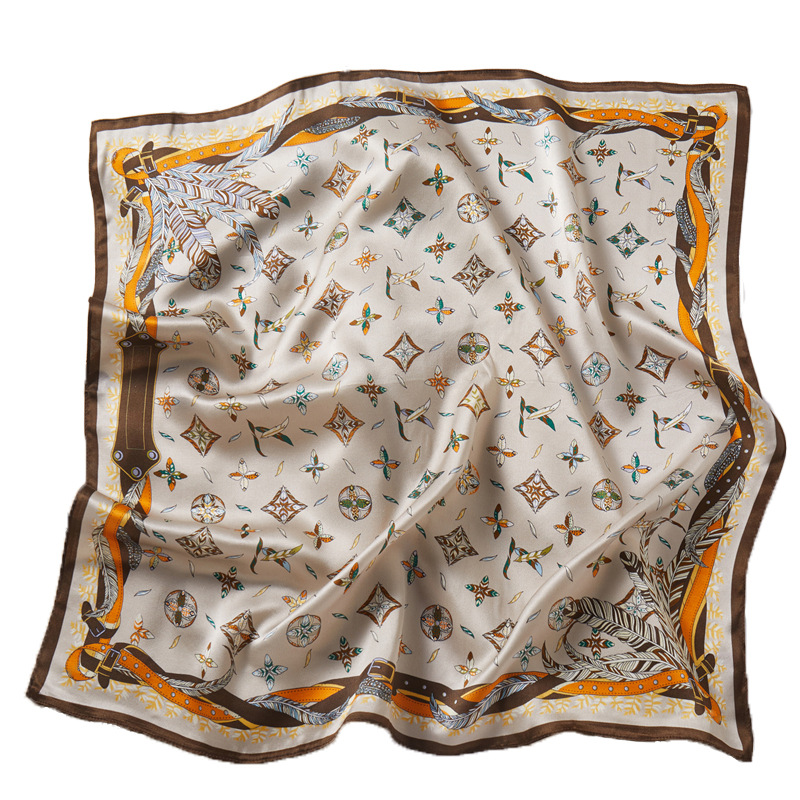 Women's Mulberry Silk Neck Scarf, High-end Square Scarf For Spring_voghion.com