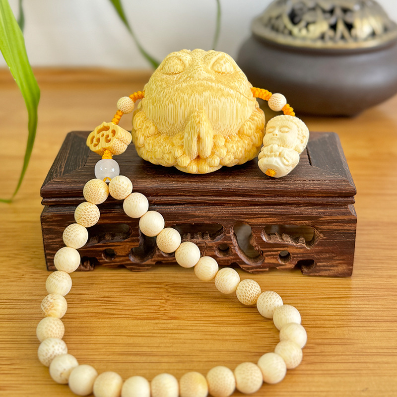 기도를 위한 대나무 공 배열