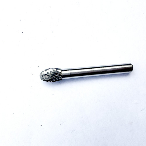 Tungsten steel grinding head oval E-type carbide rotary file 8 mm 6 mm handle E08013M06 single double edge