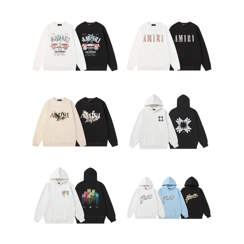 2025 Autumn and Winter Am Correct Version Letter Logo Printed Hooded Sweatshirt Casual Men's Tops Cross-Border Trendy Brand American Trendy Autumn