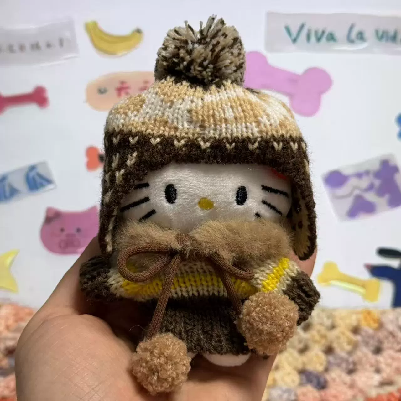 Плюшевая подвеска-брелок для ключей (Hello Kitty) симпатичная кукла, мягкая мини-плюша 10+ вариантов дизайна, подарок 0.038 кг
