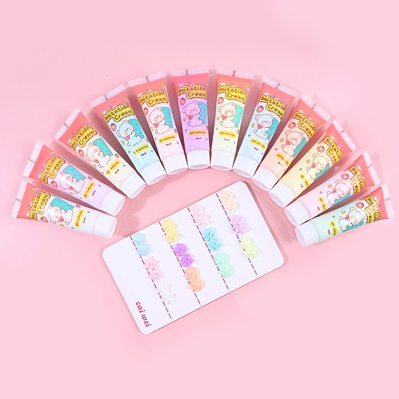 Factory direct cream glue 15ml handmade diy glue 15 grams hairpin mobile phone case cream glue manufacturers wholesale