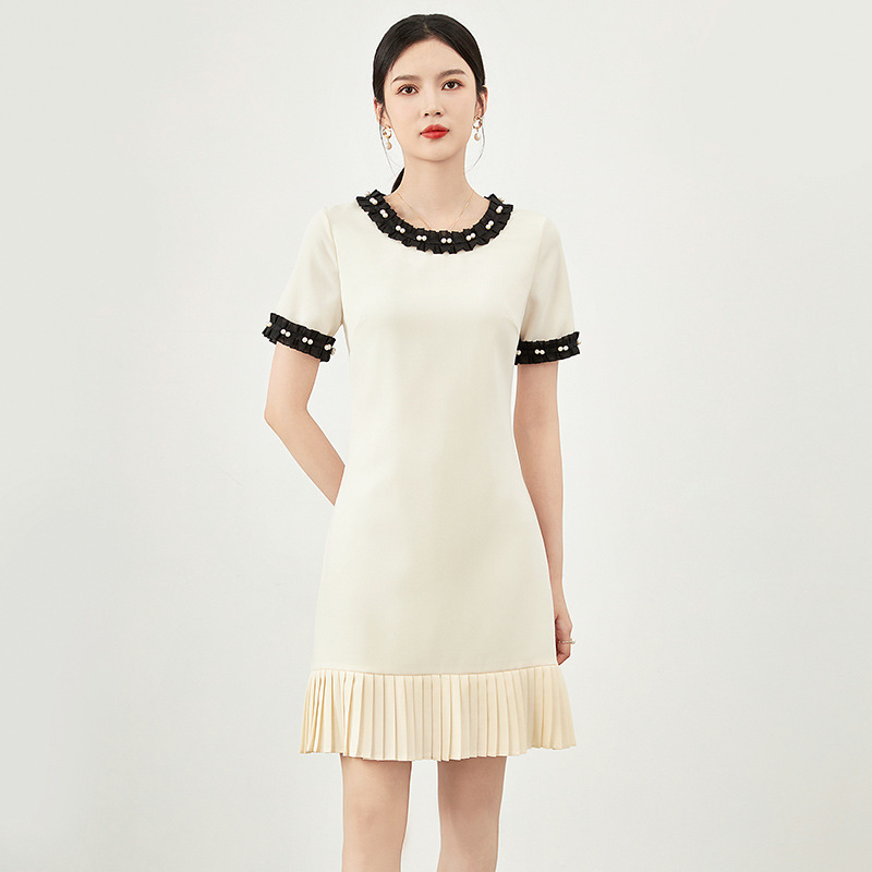 Đầm suông nữ midi mùa hè — 2306208 - Hồng chi tiết 10