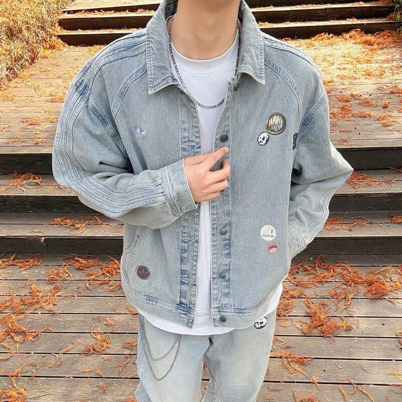 Correct Version 2026 Spring and Autumn New Denim Jacket Coat, Unisex Loose-Fitting Denim Pants Set, Trendy Correct Version 2026 Spring and Autumn New Denim Jacket Coat, Unisex Loose-Fitting Denim Pants Set, Trendy