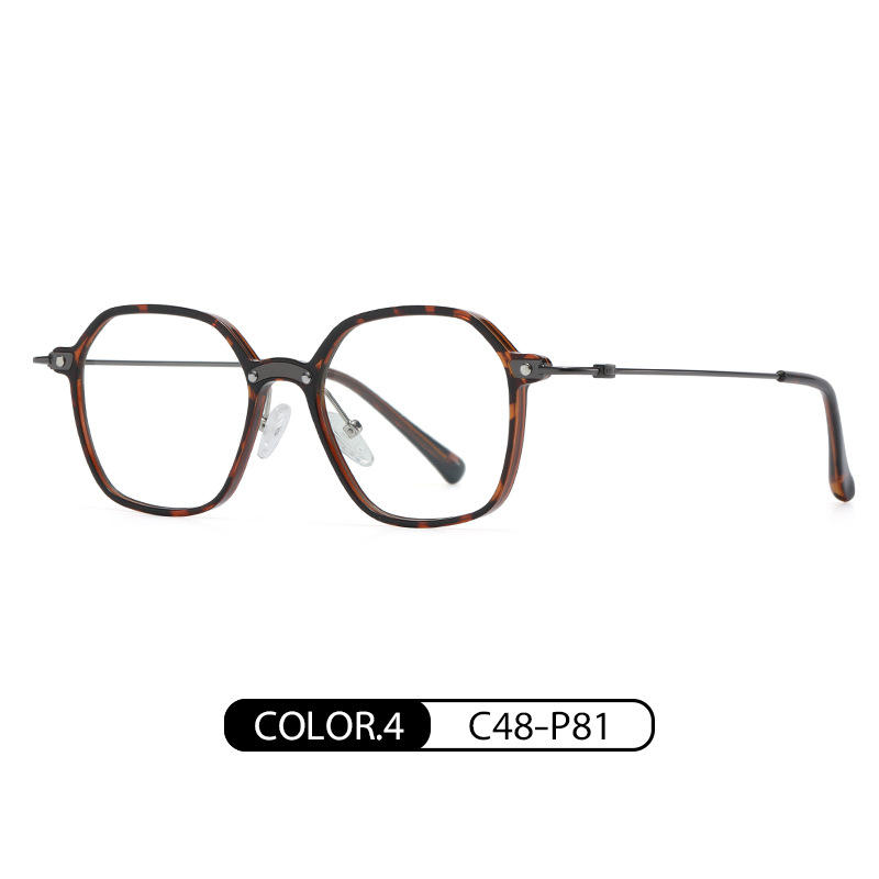 Nueva luz anti-azul gafas de moda retro gafas marco femenino TJ859 ultra ligero TR90 puede ser equipado con gafas de miopía marco masculino