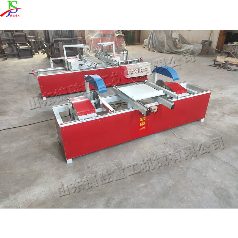 La junta de doble extremo de 45 grados vio la tabla de corte automático de corte múltiple vio la bandeja de madera cuadrada recortar la sierra