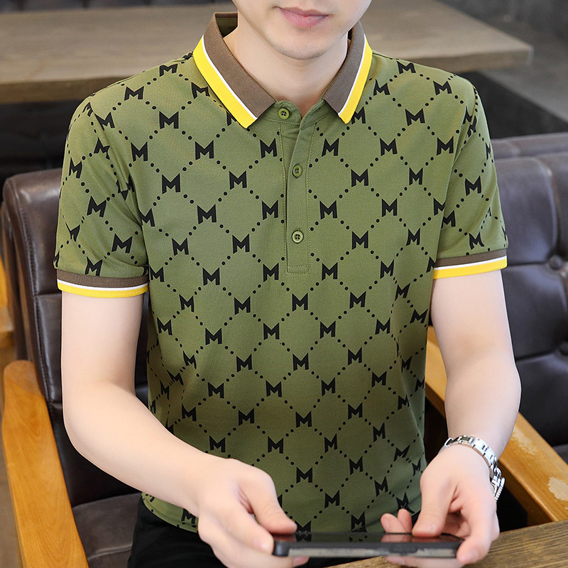 Venta al por mayor de una pieza-5058 Camisa POLO impresa completa de alta calidad de verano Camiseta de manga corta para hombres de moda-Verano 8