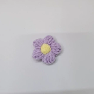 毛线花朵dyi手工钩花钩花编织 牛奶棉毛线泡芙花朵服装辅料配饰