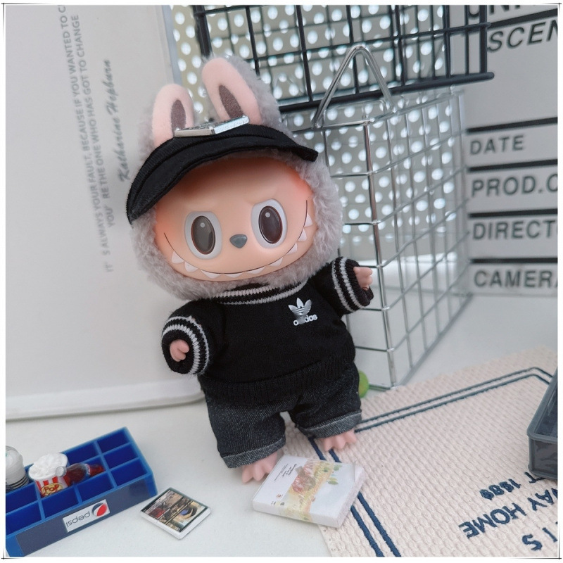 Labubu ベビー服ラブブ第一、第二、第三世代ペンダント 10-15 センチメートル綿人形ユニバーサルスウェットシャツスポーツスーツ|undefined