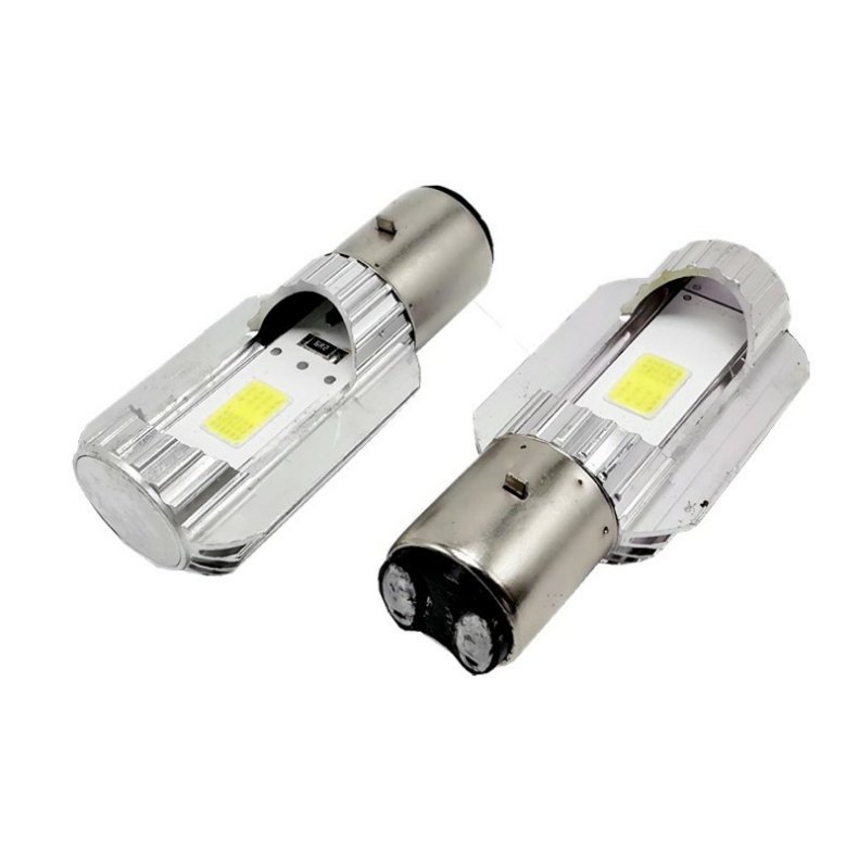 Electric Car Light Bulb Led Strong Light Motorcycle Headlight Super Bright Headlight 12V48V80V Built-In Headlight Double Claw Light