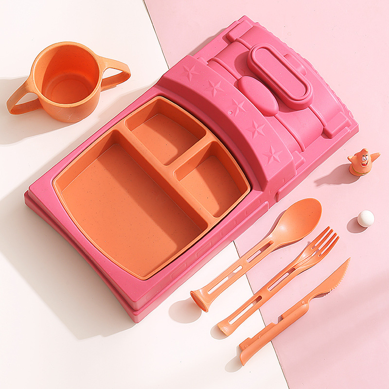 핑크 오렌지 (나이프, 포크, 스푼 컵 포함)