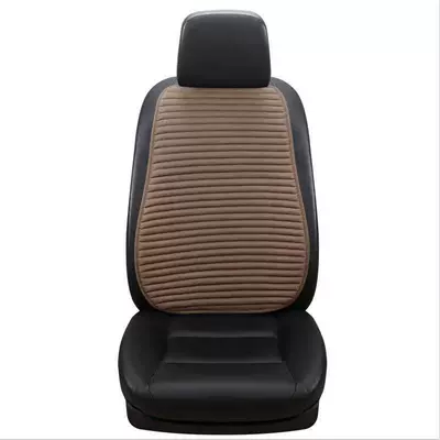 of three, summer single seat | Seat cushion, seat cover - brown-backrest-2-piece-set