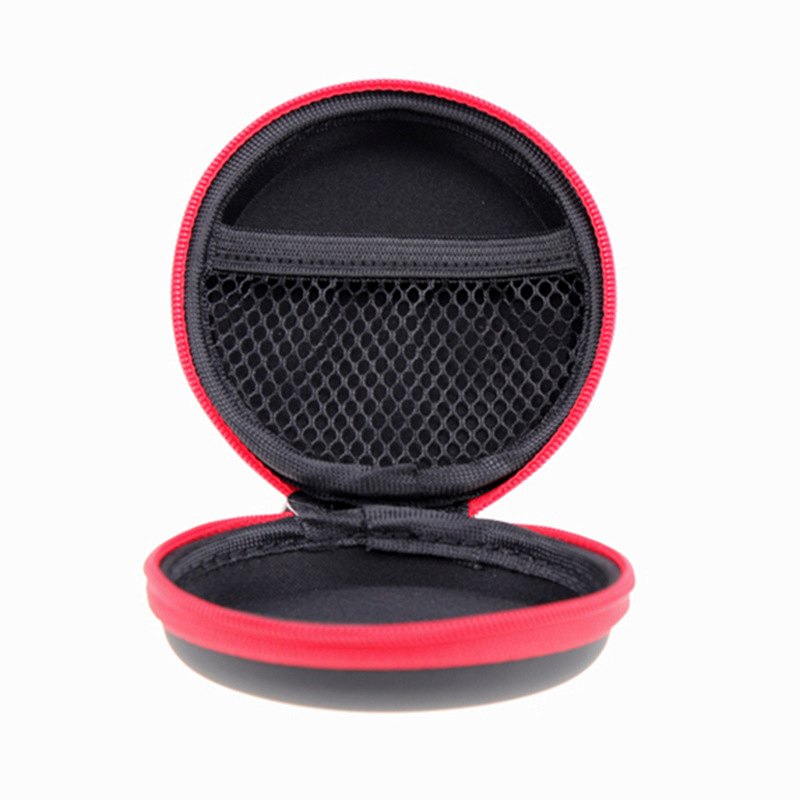 圆形数据线耳机包EVA耳机收纳包便携拉链立体收纳数码配件
