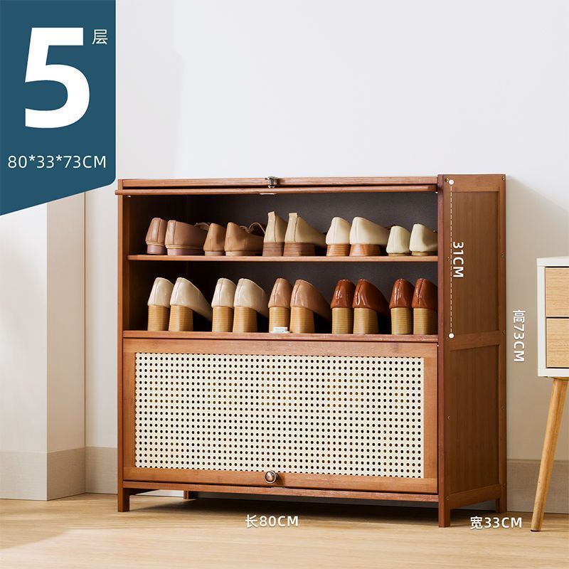 Fábrica directa puerta doméstica almacenamiento interior de gran capacidad ahorrar espacio gabinete de zapatos simple a prueba de polvo dormitorio de alquiler de vivienda