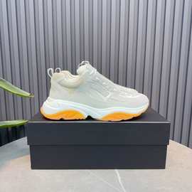 2024春夏明星同款系带运动休闲鞋炸街男鞋厚底老爹鞋拼色跑步鞋潮