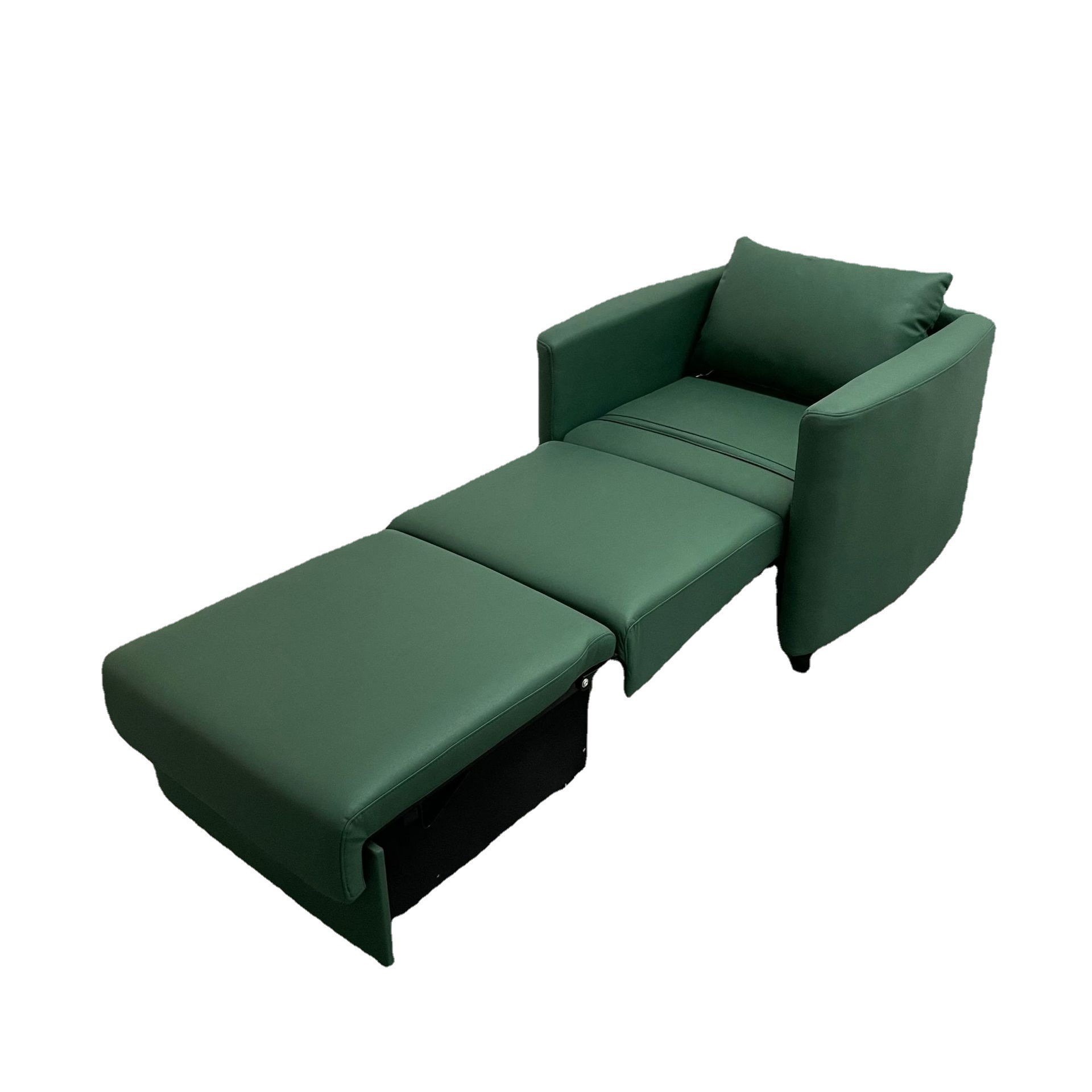 Almacenamiento plegable multifuncional de una sola persona balcón sofá cama de almuerzo tecnología tela de cuero silla de acompañamiento médico