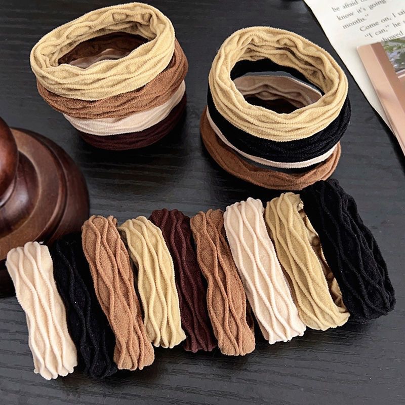 Anillo de cabello en línea de alta elasticidad no daña cabello grueso cuerda de cabello para mujeres simplicidad atada cuerda de cabello accesorios para el cabello image 10