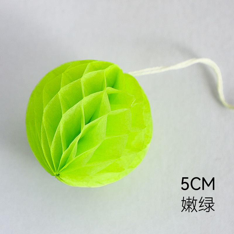 Linterna de panal de Año Nuevo decoración de barril pequeña linterna de color papel de panal dibujo de flores de fondo pared decoración