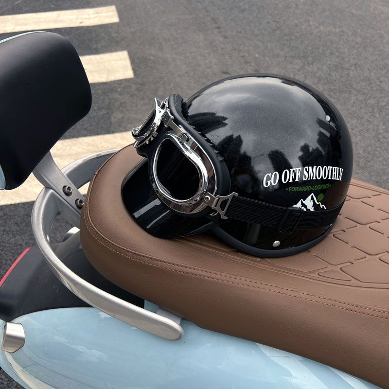 Compatible retro electric helmet