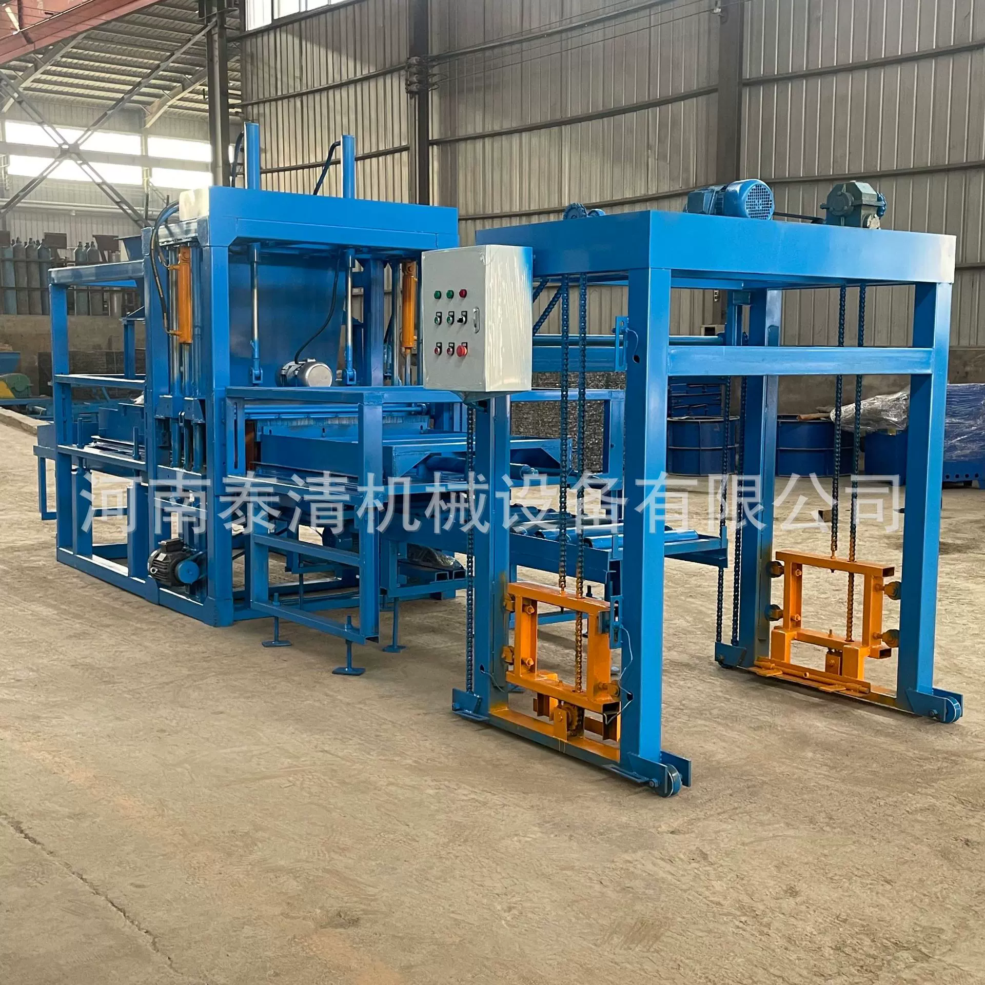 block machine自动河沙空心砖制造机砌块压砖机煤矸石水泥造砖机