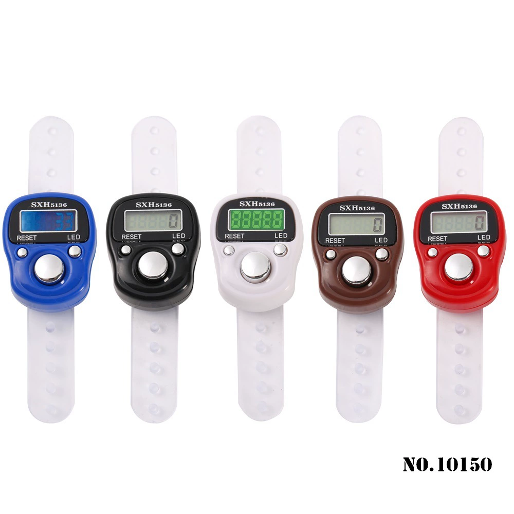 10150 # Светодиодный мини-кольцо Электронный ручной номерной световой светильник счетчик с подсветкой