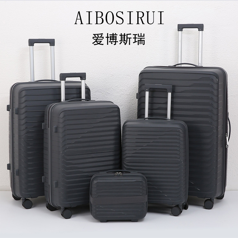 Procesamiento personalizado con cremallera caja de tracción casco duro casco 20 2428 pulgadas 5 piezas maleta de embarque