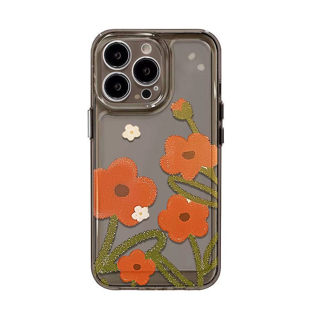 Apple, orange совместим с iPhone 16 чехол для телефона цветочный дизайн iphone 17promax, 13
