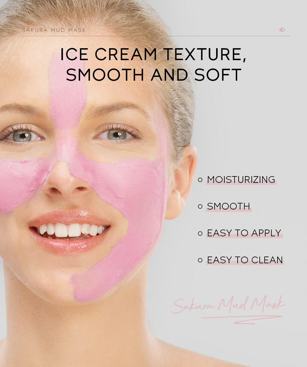 temu version QUIYUM Cherry Blossom Mask Mud 30g (Tube) Hydrating, Cleansing and Moisturizing Manufacturer wholesale undefined