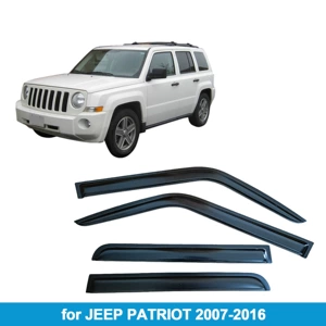 Suitable for Jeep Patriot 2007-2016 Rain Shield Side Window Deflector Rain Eyebrow Thickened Light-Transmitting