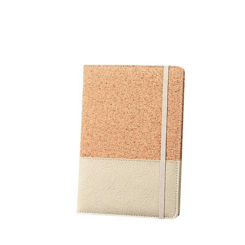 Cuaderno de cuero de corcho ecológico personalizado empalme a5 cuaderno de negocios transfronterizos de alto valor de cara al por mayor