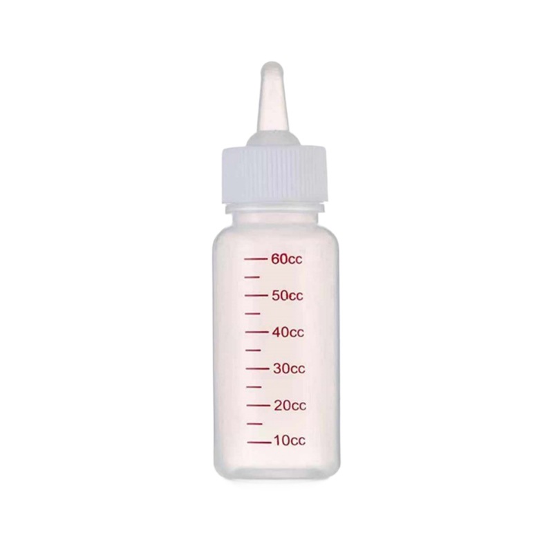 Botellas de mascotas de 60ml botellas de silicona para mascotas botellas de perros y gatos pequeños chupetes para mascotas