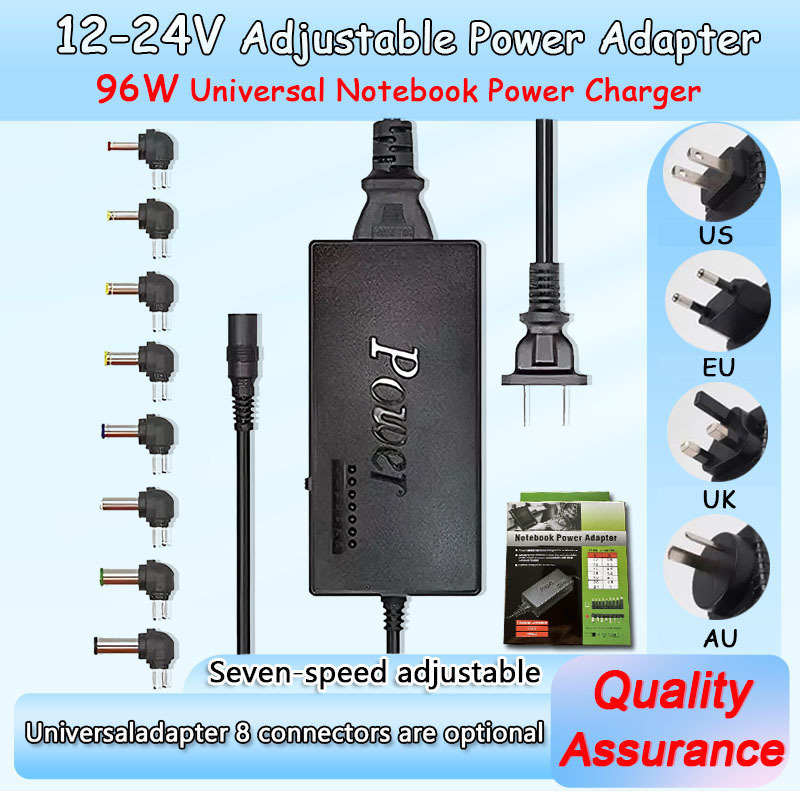 96W 12-24V 7-Speed Universal Adjustable Laptop Power Adapter 96W 12-24V 7-Speed Universal Adjustable Laptop Power Adapter