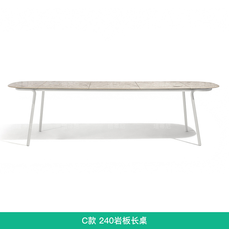 Mesas y sillas de teca para exteriores, muebles de ratán resistentes a la lluvia y al sol para patio, conjunto de mesa larga de madera maciza para ocio en jardín o balcón. image 14