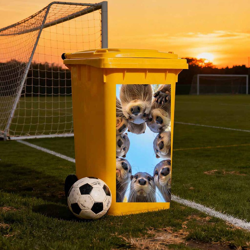 Overcross Outdoor Otter Donut Party Trash Can Sticker Adhesive Sunscreen Waterproof Pvc Material Overcross Outdoor Otter Donut Party Trash Can Sticker Adhesive Sunscreen Waterproof Pvc Material