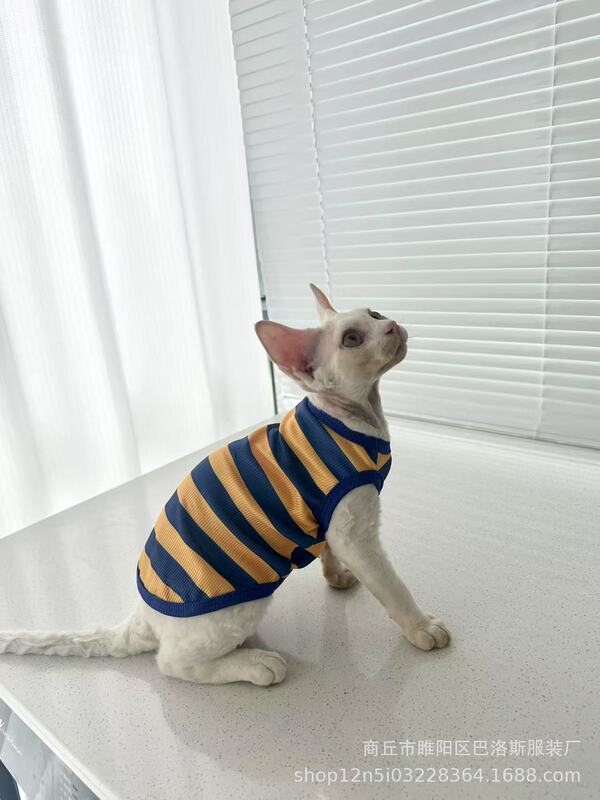 宠物服装工厂源头直销无毛猫衣服斯芬克斯背心高弹性跨境热卖款|undefined