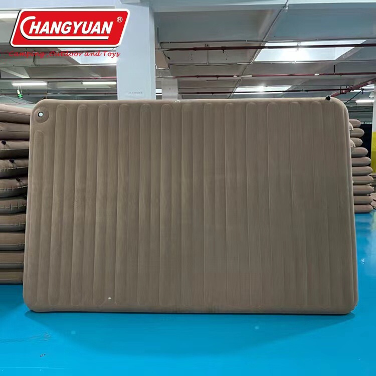 Outdoor Camping Flocking Air Cushion Bed Portable Tent Air Cushion Bed Double Three-Person Widened Long Inflatable Mattress