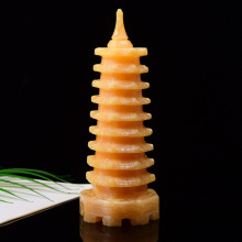 黄龙玉摆件米黄玉文昌塔书房装饰工艺品工厂批发