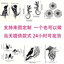 跨境工艺品切割墙面装饰金属铁艺墙装饰壁挂客厅卧室壁式墙壁画铁