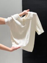 ��ʽ�¿��ᘿ���Ů�����װ�ɫ�U�ն���polo�I�����@���@�װٴ�