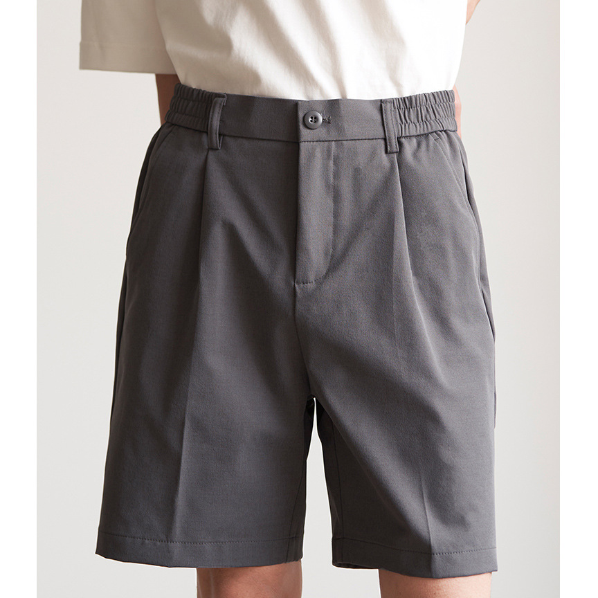 Pantalones cortos de lujo ligero para hombres, pantalones de cinco puntos, cintura elástica, pantalones de verano, comercio exterior, lotes transfronterizos