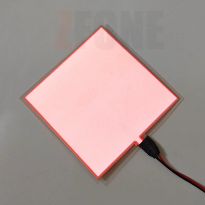 Cold light sheet | battery-powered light guide board, backlight - orange-10cm10cm-with-battery-box