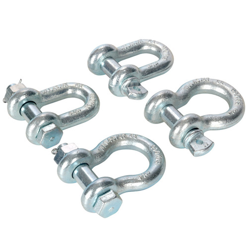 High-strength arch-shaped chain hook 45# steel U-shaped ring 0.3T-150T lifting hoist ship D-shaped hook US standard