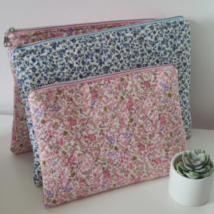 Japanese and Korean Fresh Quilted Laptop Bag Sweet Anti-Collision Soft Tablet Liner Bag Storage Bag