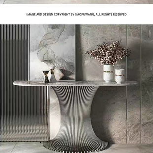 Small Waist Light Luxury Entrance Table Modern Simple Entrance Table Villa Entrance Door Entrance Cabinet Aisle Decorative Cabinet