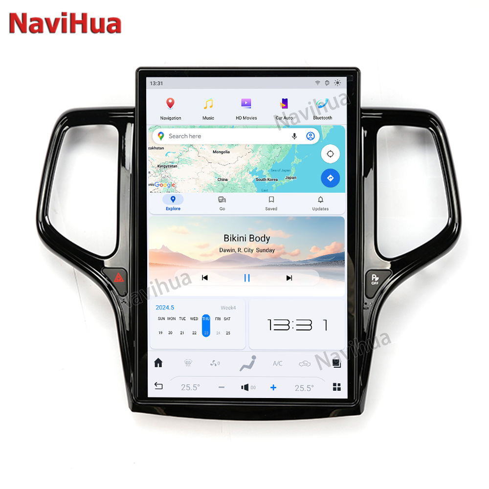 Suitable for Jeep Grand Cherokee 14.4inch Large Vertical Screen Navigation Android Smart Audio-Visual Car Navigation All-In-One Device