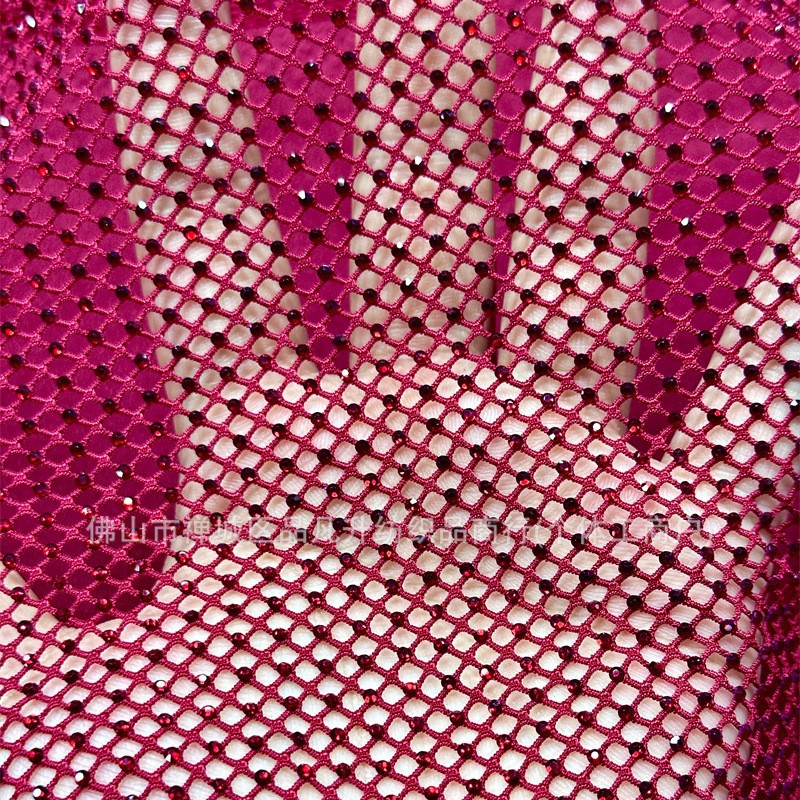 Fabricante nuevo sitio de vidrio de Austria taladro de malla elástica densa para brindis vestido de noche image 1