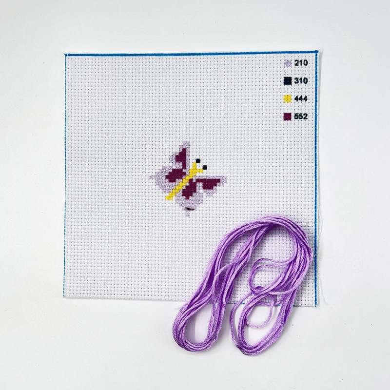 Nuevo bordado DIY traje hecho a mano básico de punto de cruz transfronteriza Inglés paquete de material de dibujos animados de animales de vacaciones colgando pintura