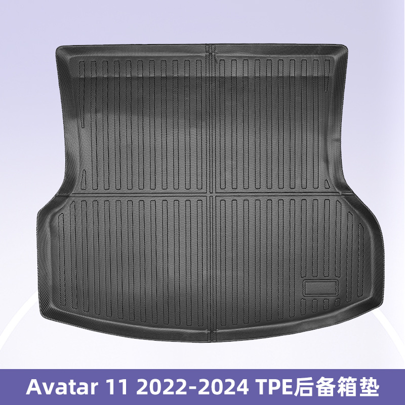 Para Avatar11 2022-2024TPE almohadilla de pie 3D para todo clima TPE almohadilla de pie para el maletero