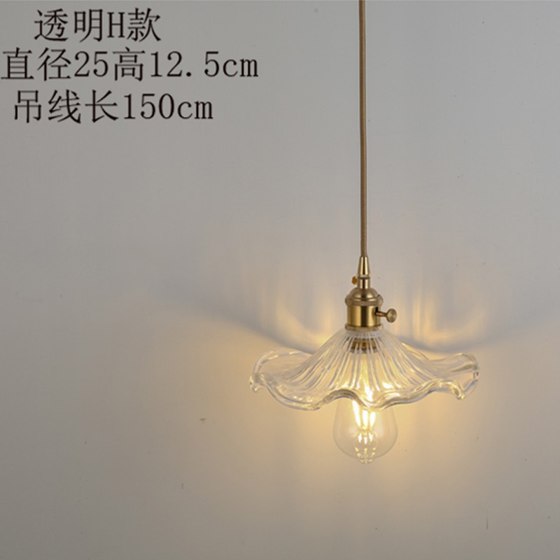 Lámpara de cabezal de cama nórdica creativa retro lámpara de vidrio minimalista personalidad de moda bar restaurante lámparas de bar